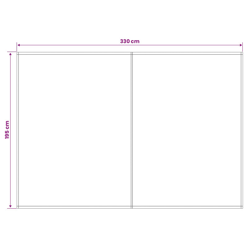 Materiał zapasowy do markizy Zielony i Biały 350 x 200 cm