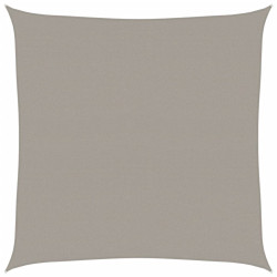 Żagiel przeciwsłoneczny, 160 g/m², jasnoszary, 5x5 m, HDPE