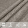 Żagiel przeciwsłoneczny, 160 g/m², jasnoszary, 5x5 m, HDPE