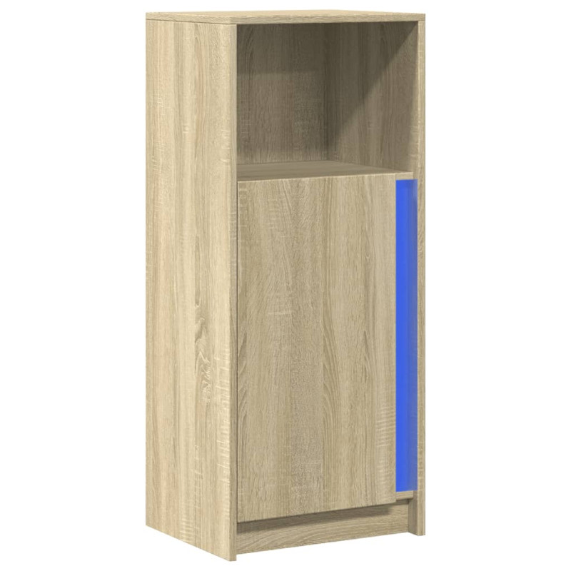Szafka z LED, dąb sonoma, 42,5x34x100 cm