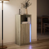 Szafka z LED, dąb sonoma, 42,5x34x100 cm