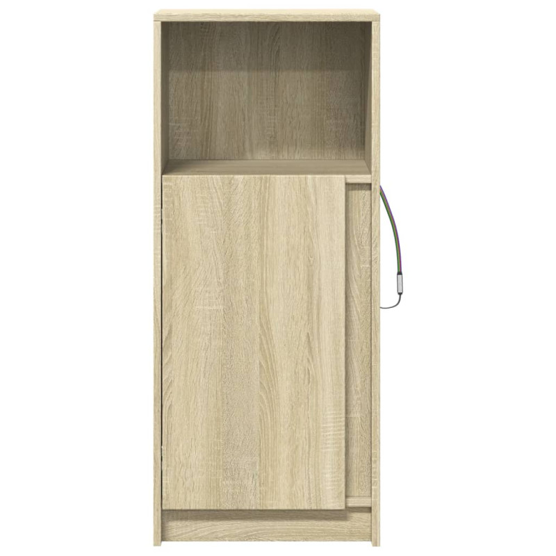 Szafka z LED, dąb sonoma, 42,5x34x100 cm