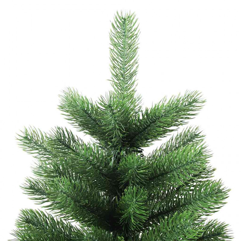 Sztuczna choinka z lampkami i bombkami, 90 cm, zielona