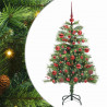 Sztuczna choinka Ze LED Lights Zielony 150 cm PVC i Metal
