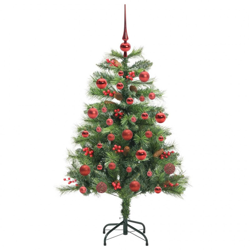Sztuczna choinka Ze LED Lights Zielony 150 cm PVC i Metal