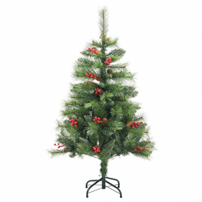 Sztuczna choinka Ze LED Lights Zielony 150 cm PVC i Metal