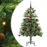 Sztuczna choinka Ze LED Lights Zielony 150 cm PVC i Metal
