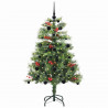Sztuczna choinka Ze LED Lights Zielony 150 cm PVC i Metal