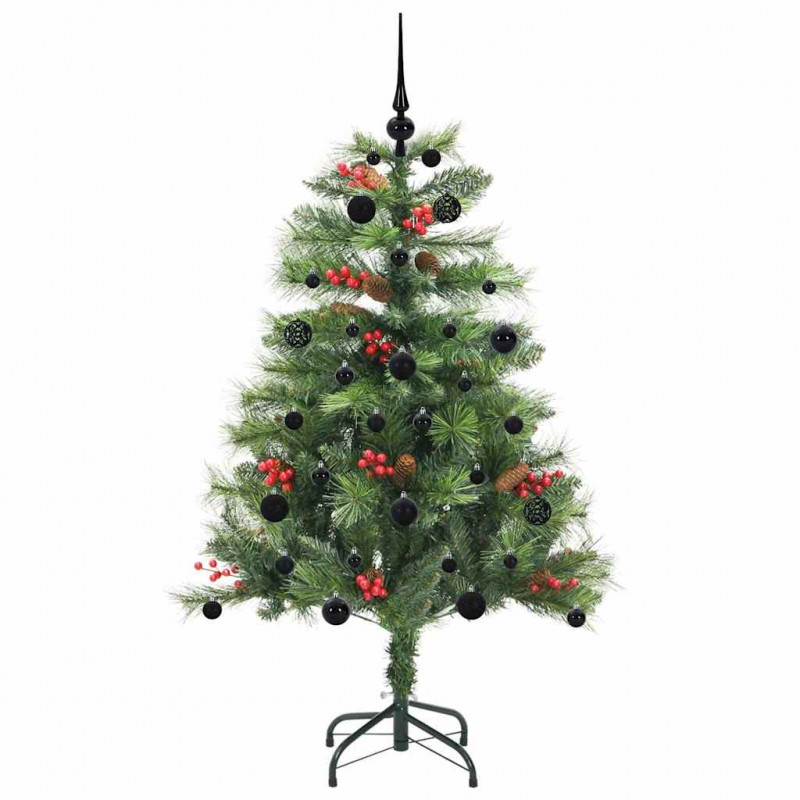 Sztuczna choinka Ze LED Lights Zielony 150 cm PVC i Metal
