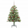 Sztuczna choinka Ze LED Lights Zielony 150 cm PVC i Metal