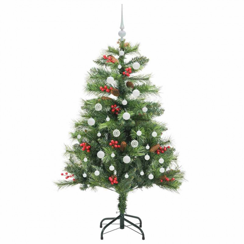 Sztuczna choinka Ze LED Lights Zielony 150 cm PVC i Metal