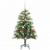 Sztuczna choinka Ze LED Lights Zielony 150 cm PVC i Metal