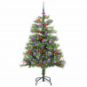 Sztuczna choinka Ze LED Lights Zielony 150 cm PVC i Metal