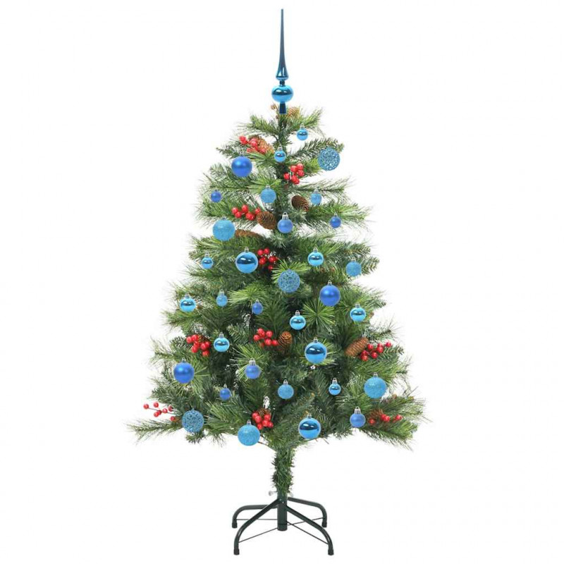 Sztuczna choinka Ze LED Lights Zielony 150 cm PVC i Metal