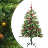 Sztuczna choinka Ze LED Lights Zielony 150 cm PVC i Metal