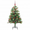 Sztuczna choinka Ze LED Lights Zielony 150 cm PVC i Metal