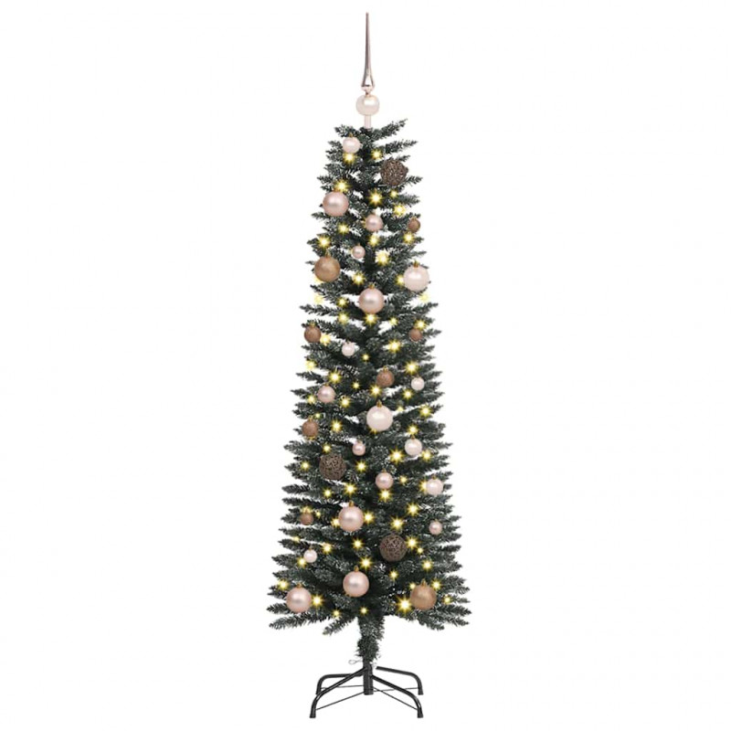 Sztuczna choinka z podstawą Zielony 150 cm PVC, plastik i stal
