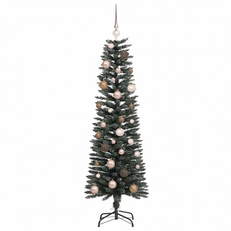 Sztuczna choinka z podstawą Zielony 150 cm PVC, plastik i stal