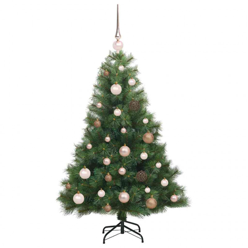 Sztuczna choinka z 150 diodami LED Zielony 120 cm PE i PVC