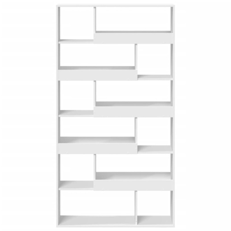 Regał, biały, 100x33x187,5 cm, materiał drewnopochodny