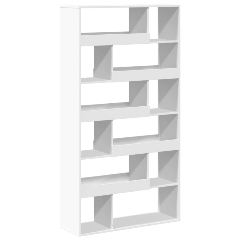 Regał, biały, 100x33x187,5 cm, materiał drewnopochodny