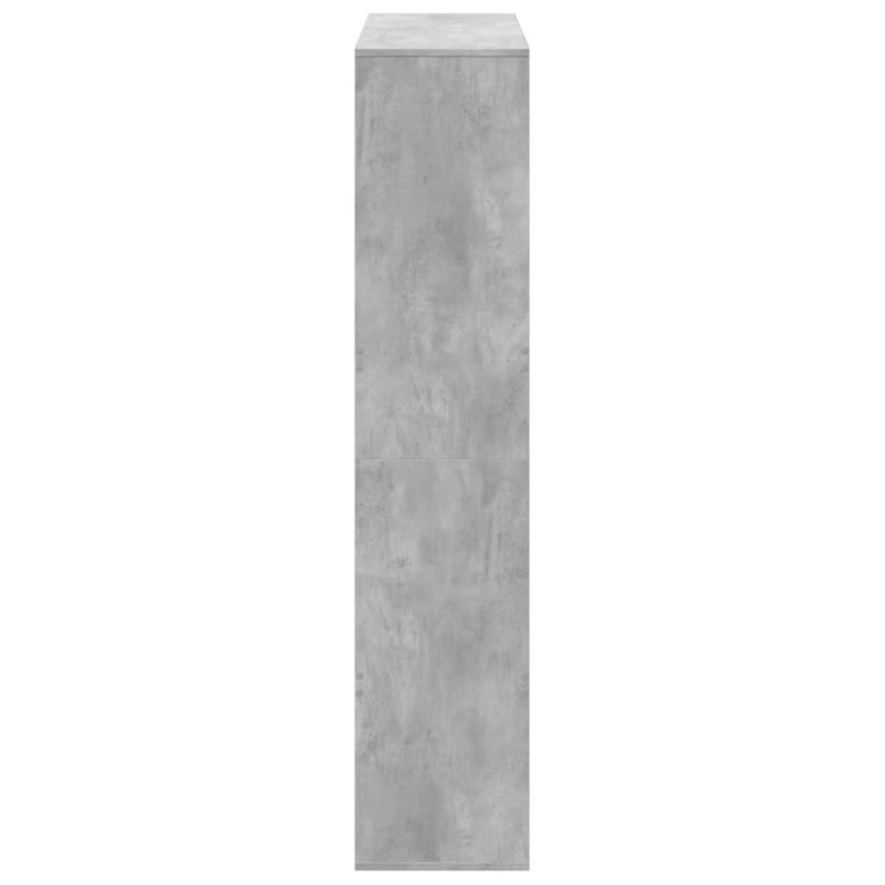 Regał, szarość betonu, 100x33x156,5 cm, materiał drewnopochodny