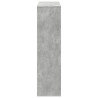 Regał, szarość betonu, 100x33x125,5 cm, materiał drewnopochodny