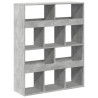 Regał, szarość betonu, 100x33x125,5 cm, materiał drewnopochodny
