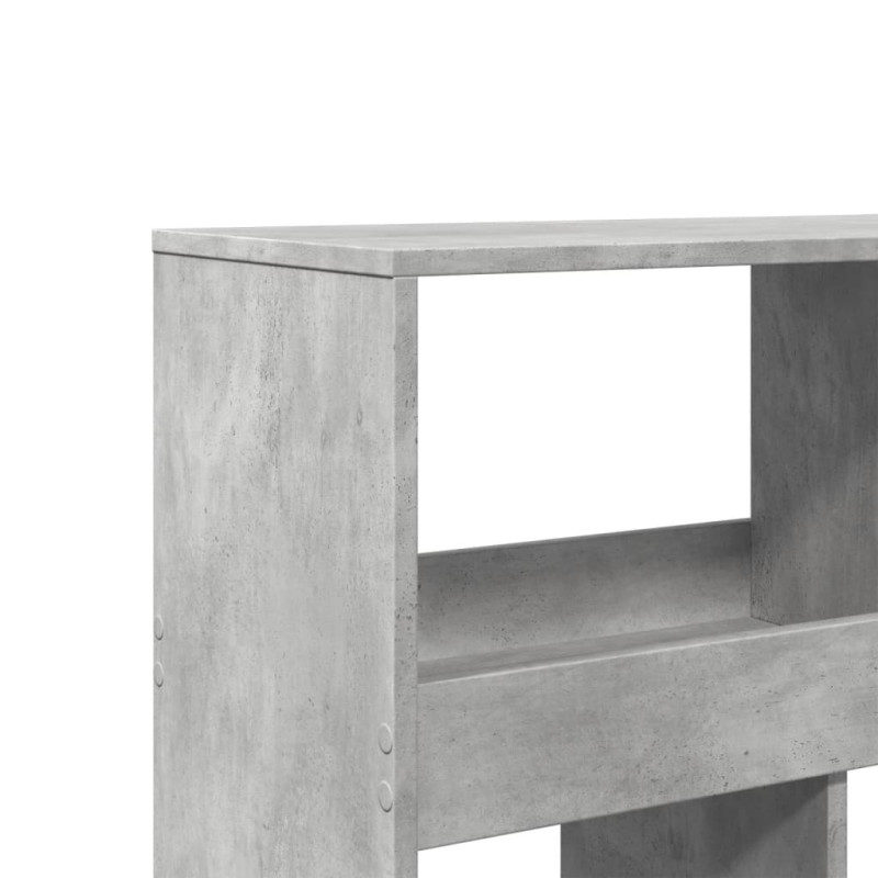Regał, szarość betonu, 100x33x125,5 cm, materiał drewnopochodny
