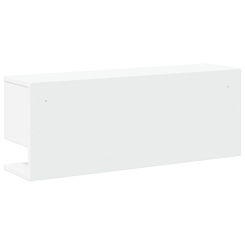 Półka ścienna, 80x20x30 cm, biała, materiał drewnopochodny