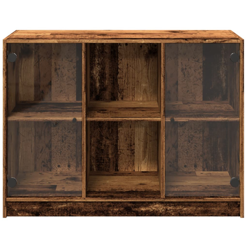 Szafka, stare drewno, 102x37x75,5 cm, materiał drewnopochodny