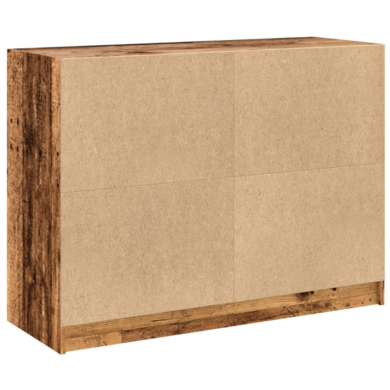 Szafka, stare drewno, 102x37x75,5 cm, materiał drewnopochodny