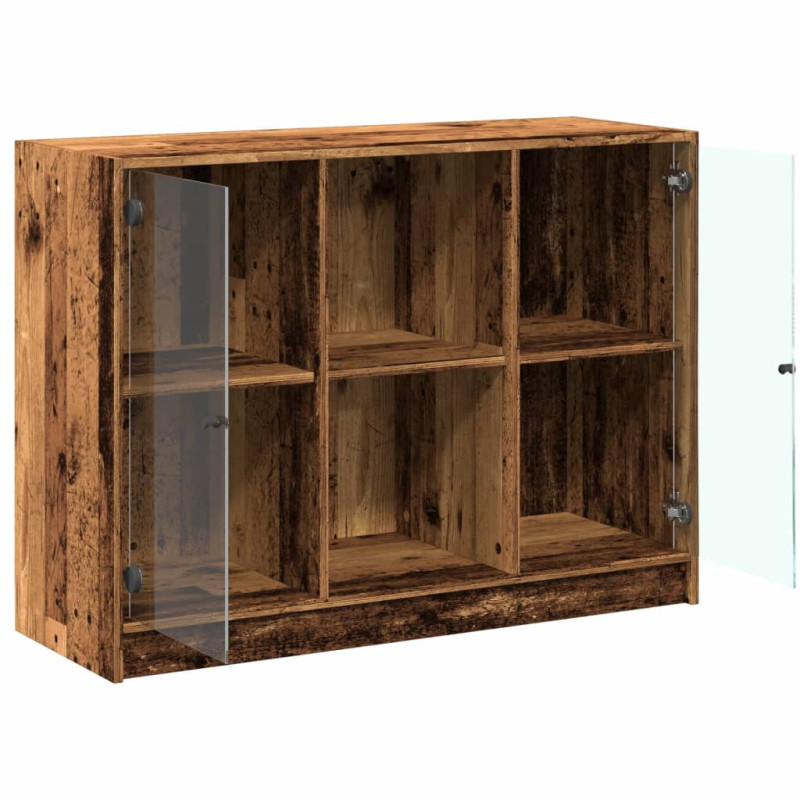 Szafka, stare drewno, 102x37x75,5 cm, materiał drewnopochodny