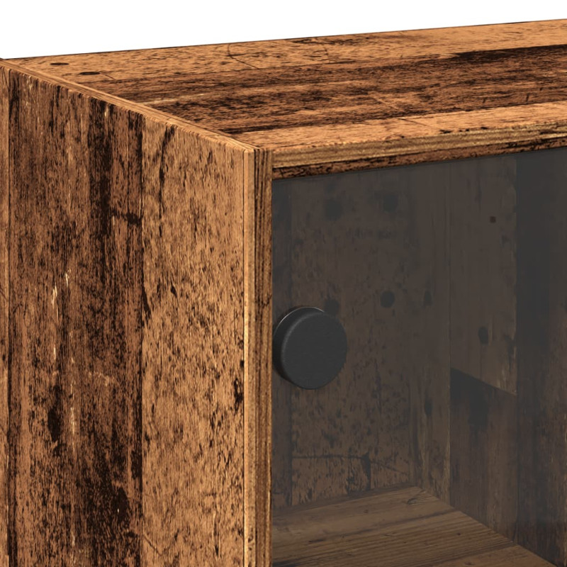 Szafka, stare drewno, 102x37x75,5 cm, materiał drewnopochodny