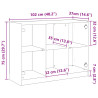 Szafka, stare drewno, 102x37x75,5 cm, materiał drewnopochodny