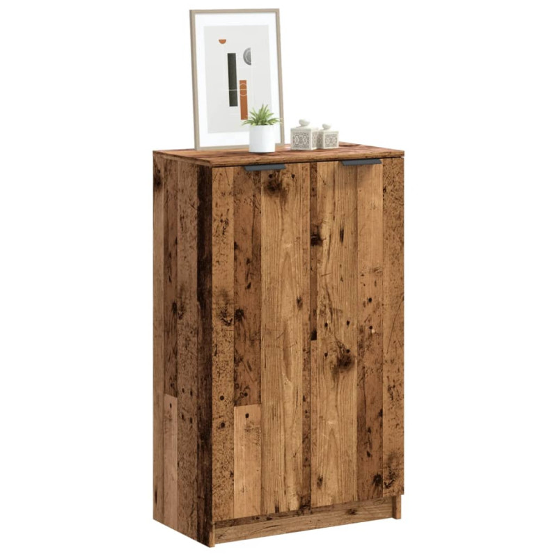 Szafka na buty, stare drewno, 59x35x100,5 cm