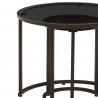 Zestaw stolików kawowych 2 pcs 55 x 55 x 45 cm stal