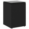 Stolik boczny Czarny 35 x 35 x 70 cm polirattan