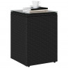 Stolik boczny Czarny 35 x 35 x 70 cm polirattan