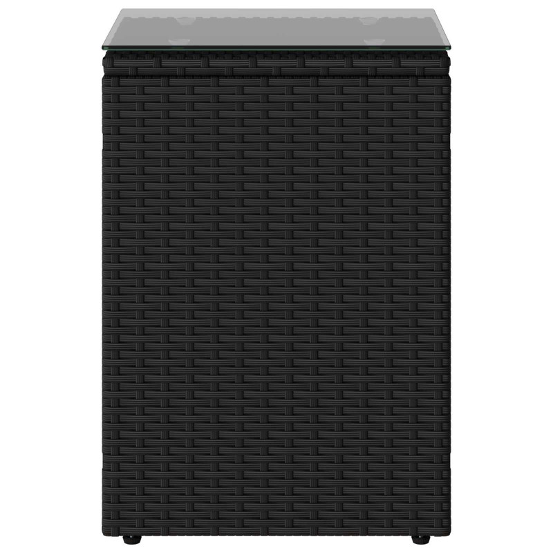 Stolik boczny Czarny 35 x 35 x 70 cm polirattan
