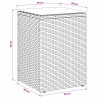Stolik boczny Czarny 35 x 35 x 70 cm polirattan