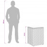 Stolik boczny Czarny 35 x 35 x 70 cm polirattan