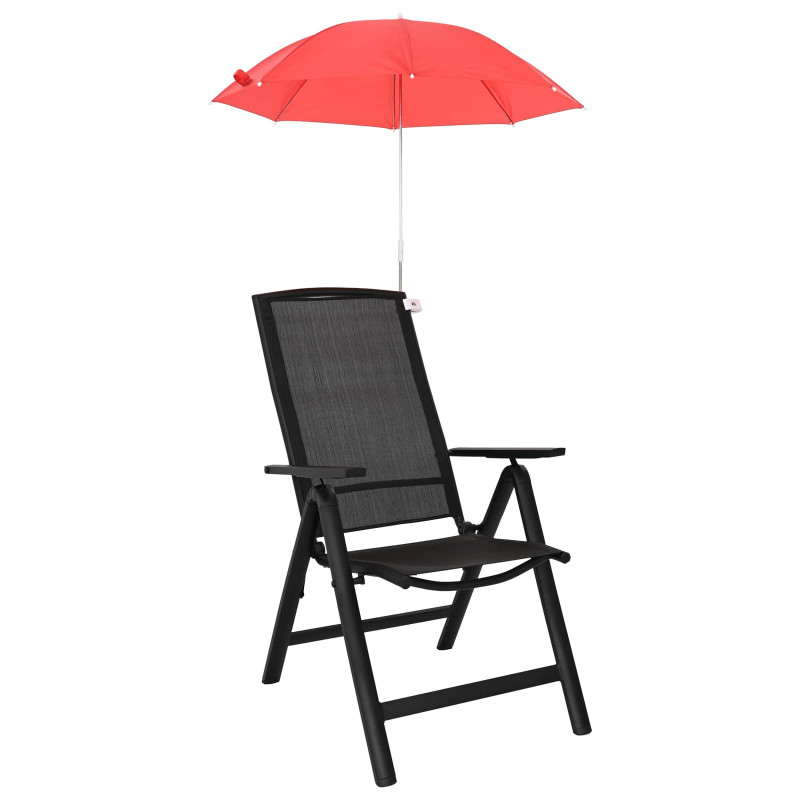Parasol z Klamrą 2 pcs Czerwony ceglasty Ø 105 x 86 cm
