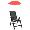 Parasol z Klamrą 2 pcs Czerwony ceglasty Ø 105 x 86 cm