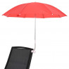 Parasol z Klamrą 2 pcs Czerwony ceglasty Ø 105 x 86 cm