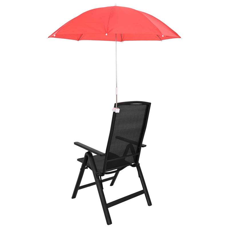 Parasol z Klamrą 2 pcs Czerwony ceglasty Ø 105 x 86 cm