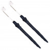 Parasol z Klamrą 2 pcs Granatowy Ø 105 x 86 cm Poliester 170T