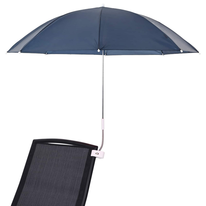 Parasol z Klamrą 2 pcs Granatowy Ø 105 x 86 cm Poliester 170T