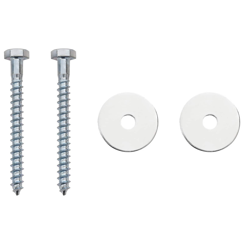 Kotwa ziemna 2 pcs srebrny Ø10 x 30 cm Galwanizowany metal