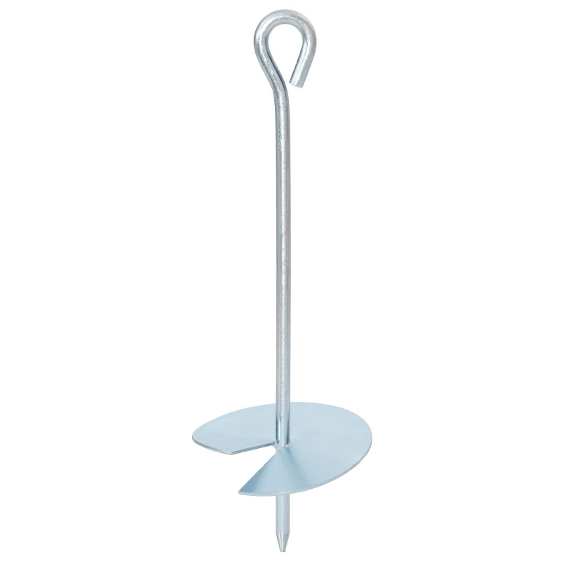 Kotwa ziemna 4 pcs srebrny Ø10 x 30 cm Galwanizowany metal